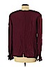 Valentino Miss V Burgundy Long Sleeve Blouse Size 10 - photo 2