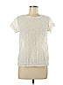 Joie 100% Polyester White Short Sleeve Blouse Size M - photo 1