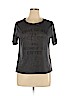 Assorted Brands Gray Short Sleeve Top Size XL - photo 1