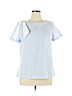 Crown & Ivy 100% Cotton Blue Short Sleeve Blouse Size XL - photo 1
