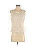 Forever 21 100% Polyester Ivory Sleeveless Blouse Size M - photo 1