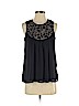 One September 100% Polyester Black Sleeveless Blouse Size S (petite) - photo 1