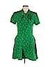 Forever 21 100% Polyester Green Casual Dress Size L - photo 1