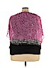 JM Collection 100% Polyester Pink Short Sleeve Blouse Size XXL - photo 2