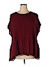 Denim 24/7 100% Rayon Burgundy Short Sleeve Blouse Size 18 - 24 - photo 1