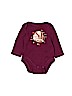 Old Navy 100% Cotton Purple Long Sleeve Onesie Size 0-3 mo - photo 1