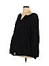 Old Navy - Maternity 100% Rayon Black Long Sleeve Blouse Size L - photo 1