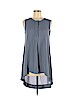 H&M 100% Polyester Gray Sleeveless Blouse Size 6 - photo 1