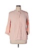 Dalia Collection 100% Rayon Pink 3/4 Sleeve Blouse Size 1X - photo 1