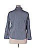 Additions by Chico's 100% Cotton Blue Long Sleeve Button-Down Shirt Size XL (3) - photo 2
