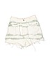 Zara 100% Cotton White Denim Shorts Size 2 - photo 1