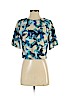 Ripley Rader Blue Short Sleeve Blouse Size 3 - photo 1