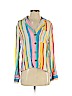 Lulu's Yellow Long Sleeve Button-Down Shirt Size XS - photo 1