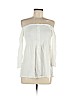 Ambiance by Bernadette 100% Rayon White Short Sleeve Top Size M - photo 1