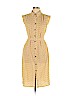Monteau 100% Polyester Gold Casual Dress Size L - photo 1