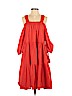 H&M 100% Cotton Orange Cocktail Dress Size 4 - photo 1
