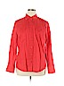 Jones New York Sport 100% Cotton Red Long Sleeve Button-Down Shirt Size XL - photo 1