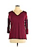 Maurices Burgundy 3/4 Sleeve Top Size XL - photo 1
