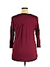 Maurices Burgundy 3/4 Sleeve Top Size XL - photo 2