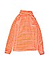 Roxy 100% Polyester Stripes Orange Fleece Jacket Size L (kids) - photo 2