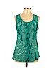 Spangle Green Sleeveless Top Size L - photo 1