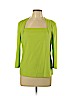 Lafayette 148 New York Green 3/4 Sleeve Top Size L - photo 1