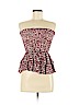Piamita 100% Silk Burgundy Tube Top Size XS - photo 1