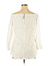 White House Black Market White Long Sleeve Blouse Size XL - photo 2