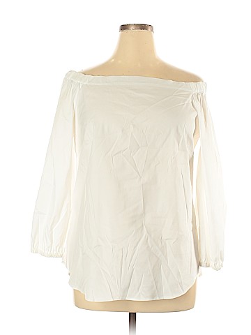 White House Black Market Long Sleeve Blouse (view 1)