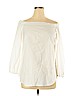 White House Black Market White Long Sleeve Blouse Size XL - photo 1