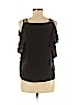 Amanda Uprichard 100% Silk Black Short Sleeve Silk Top Size S - photo 2