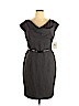 Calvin Klein 100% Polyester Gray Cocktail Dress Size 14 - photo 1
