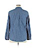 Jones New York Sport 100% Cotton Blue Long Sleeve Button-Down Shirt Size XL - photo 2