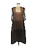 Viviana Uchitel 100% Silk Brown Casual Dress Size Sm (1) - photo 1