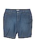 Cj Banks Blue Denim Shorts Size 16W - photo 1