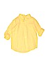 Janie and Jack 100% Linen Solid Yellow Long Sleeve Button-Down Shirt Size 3 - photo 1