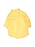 Janie and Jack 100% Linen Solid Yellow Long Sleeve Button-Down Shirt Size 3 - photo 2