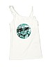 Justice Graphic White Sleeveless Top Size 10 - photo 1