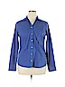 Lands' End Blue Long Sleeve Button-Down Shirt Size 14 - photo 1