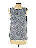 Paper Crane 100% Polyester Blue Sleeveless Blouse Size L - photo 2