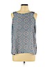 Paper Crane 100% Polyester Blue Sleeveless Blouse Size L - photo 1