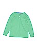 Wonder Nation 100% Cotton Green Long Sleeve Henley Size 8 - photo 1