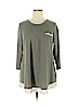 LOGO by Lori Goldstein Green Long Sleeve Top Size XL - photo 1