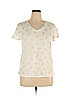 Ann Taylor LOFT Outlet 100% Cotton White Short Sleeve T-Shirt Size XL - photo 1