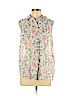 H&M 100% Polyester Ivory Sleeveless Blouse Size 10 - photo 1