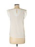 Monteau 100% Polyester Ivory Short Sleeve Blouse Size M - photo 2
