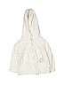 Carter's 100% Cotton Ivory Zip Up Hoodie 6-9 MO / 9 MO - photo 1
