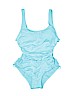 DKNY Blue One Piece Swimsuit Size 6 - photo 1