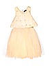 Hannah Banana 100% Polyester Ivory Dress Size 14 - photo 1