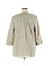 D&Co. 100% Cotton Tan 3/4 Sleeve Blouse Size XL - photo 2